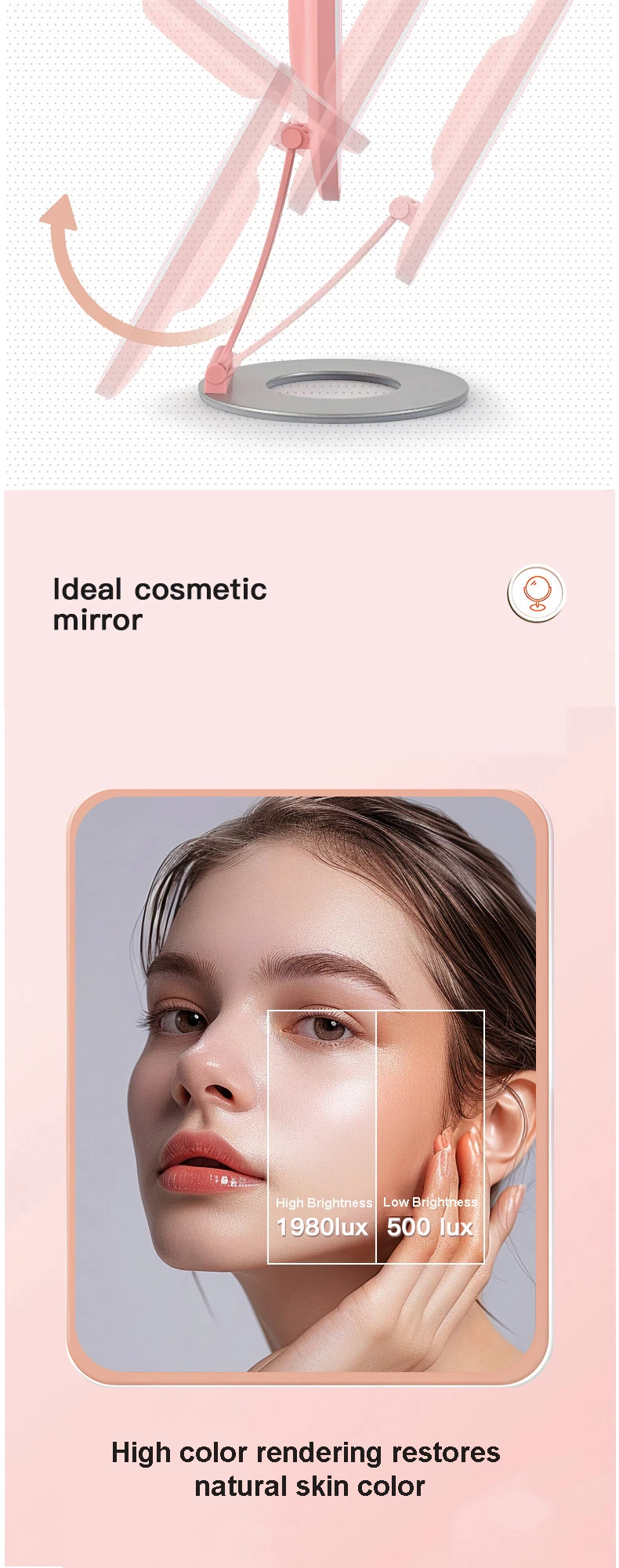 Tabletop LED Makeup Mirror 2 Tabletop LED Makeup Mirror 2